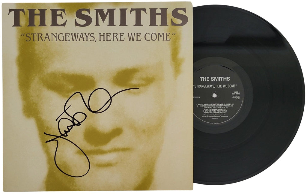 Johnny Marr Signed The Smiths Strangeways, Here We Come Album COA Proof Autographed Vinyl Record