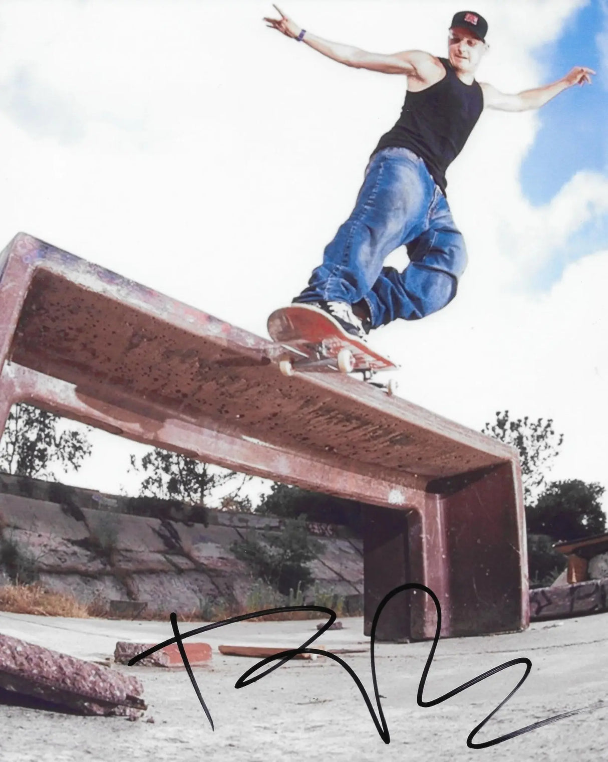 Rob Dyrdek skateboarder MTV star signed 8x10 Photo proof COA autographed