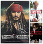 Johnny Depp Signed Pirates of the Caribbean On Stranger Tides 12x18 Photo COA Proof Autographed Jerry Bruckheimer..