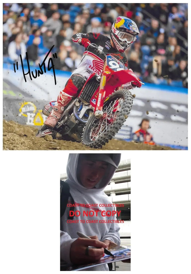 Hunter Lawrence Signed 8x10 Photo COA Proof Autographed Supercross Motocross,