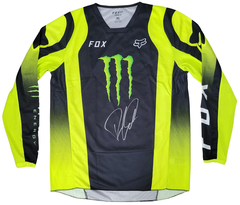 Ricky Carmichael Signed Monster Jersey Proof Autographed Supercross Motocross