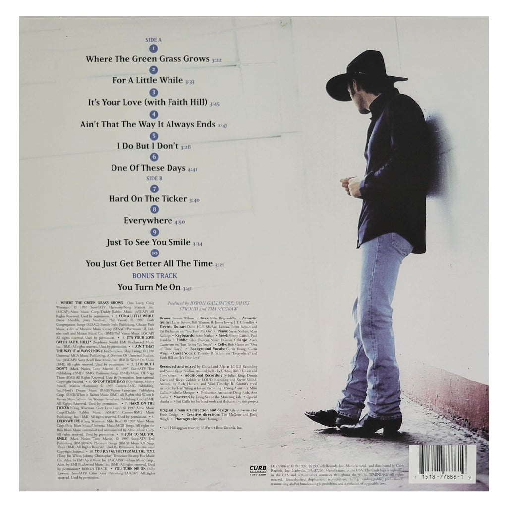 Tim McGraw Signed Everywhere Album Exact Proof COA Autographed Vinyl Record