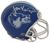 Jon Voight Signed Varsity Blues Texas Coyotes Mini Helmet Proof COA Bud Kilmer STAR