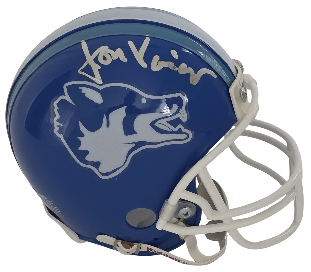 Jon Voight Signed Varsity Blues Texas Coyotes Mini Helmet Proof COA Bud Kilmer STAR