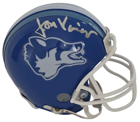 Jon Voight Signed Varsity Blues Texas Coyotes Mini Helmet Proof COA Bud Kilmer STAR
