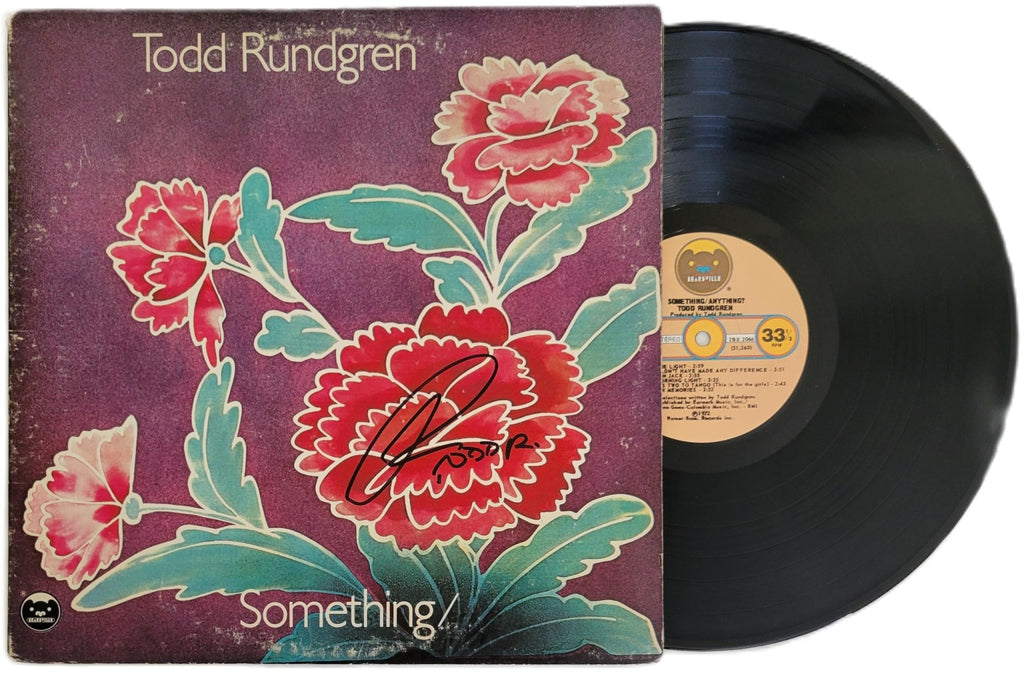 Todd Rundgren Signed Something Anything Album COA Proof Autographed Vinyl Record