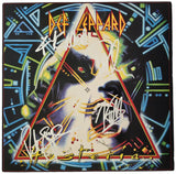 Def Leppard Signed Hysteria Album COA Exact Proof Elliott,Allen,Collen,Savage Vinyl Record