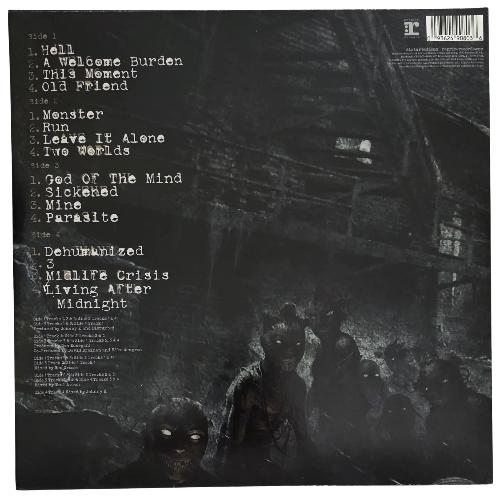 Disturbed Band Signed The Lost Children Album COA Proof Autographed Vinyl Record David Draiman,Dan Donegan,Mike Wengren
