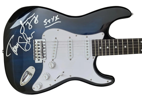 Styx Band Signed Full Size Electric Guitar COA Proof Autographed Tommy Shaw, James Young