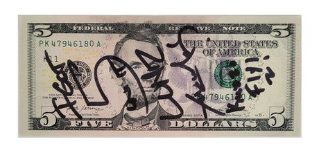 The LUNIZ Yuckmouth ?I GOT 5 ON IT? signed 5 Dollar Bill COA proof autographed STAR