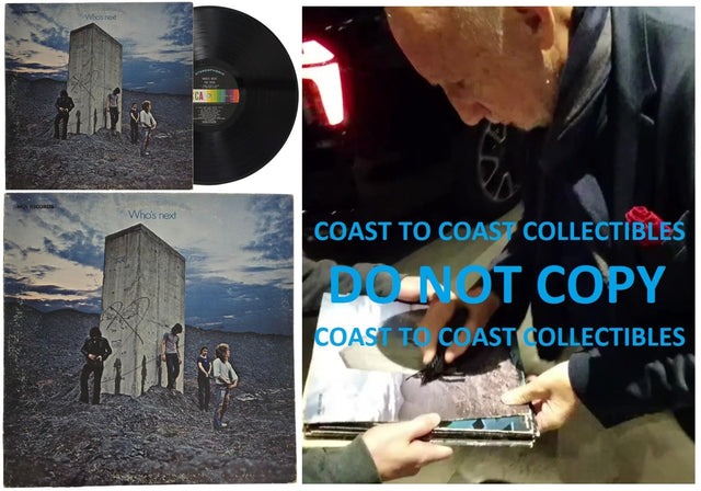 Pete Townshend Signed The Who Whos Next Album COA Proof Autographed Vinyl Record
