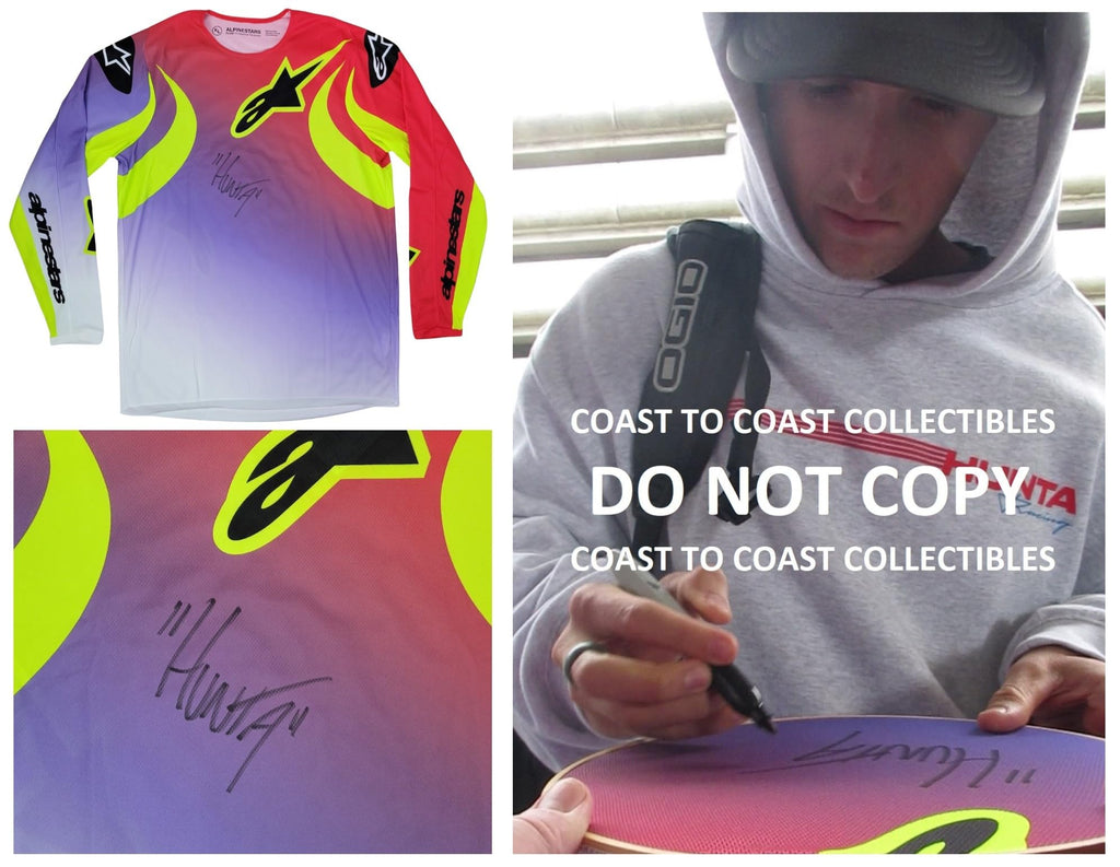 Hunter Lawrence Signed Jersey Proof Autographed Supercross Motocross Alpinestars
