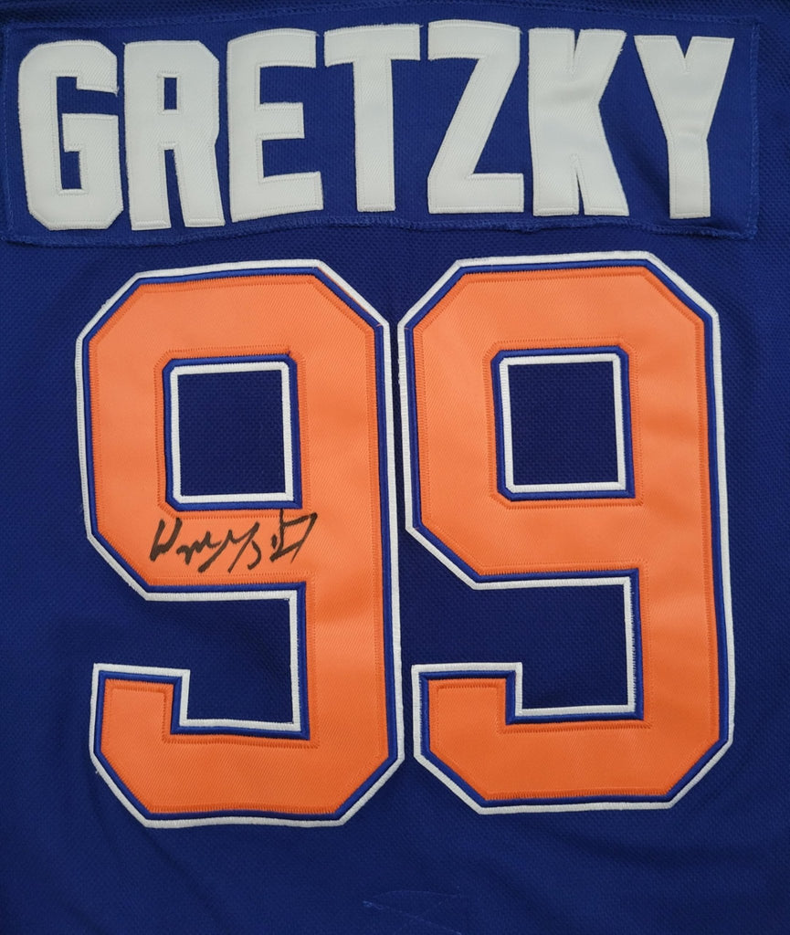 Wayne Gretzky signed Edmonton Oilers Hockey Jersey exact proof COA autographed