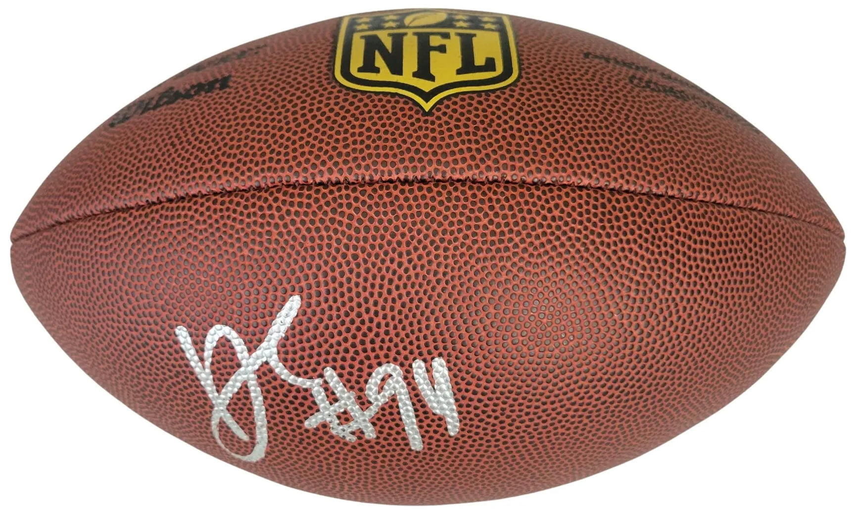 DeMarcus Ware Signed Football Proof Beckett COA Dallas Cowboys Denver Broncos Autographed
