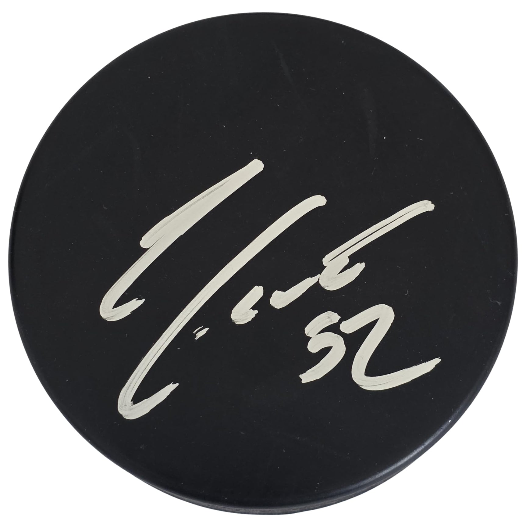 Adam Foote Signed Hockey Puck Proof Autographed Blue Jackets Colorado Avalanche