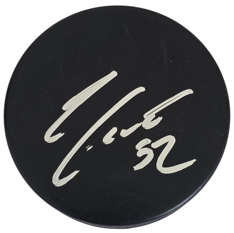 Adam Foote Signed Hockey Puck Proof Autographed Blue Jackets Colorado Avalanche
