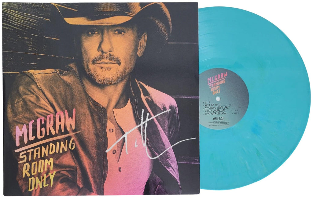 Tim McGraw Signed Standing Room Only Album Exact Proof COA Autographed Vinyl Record