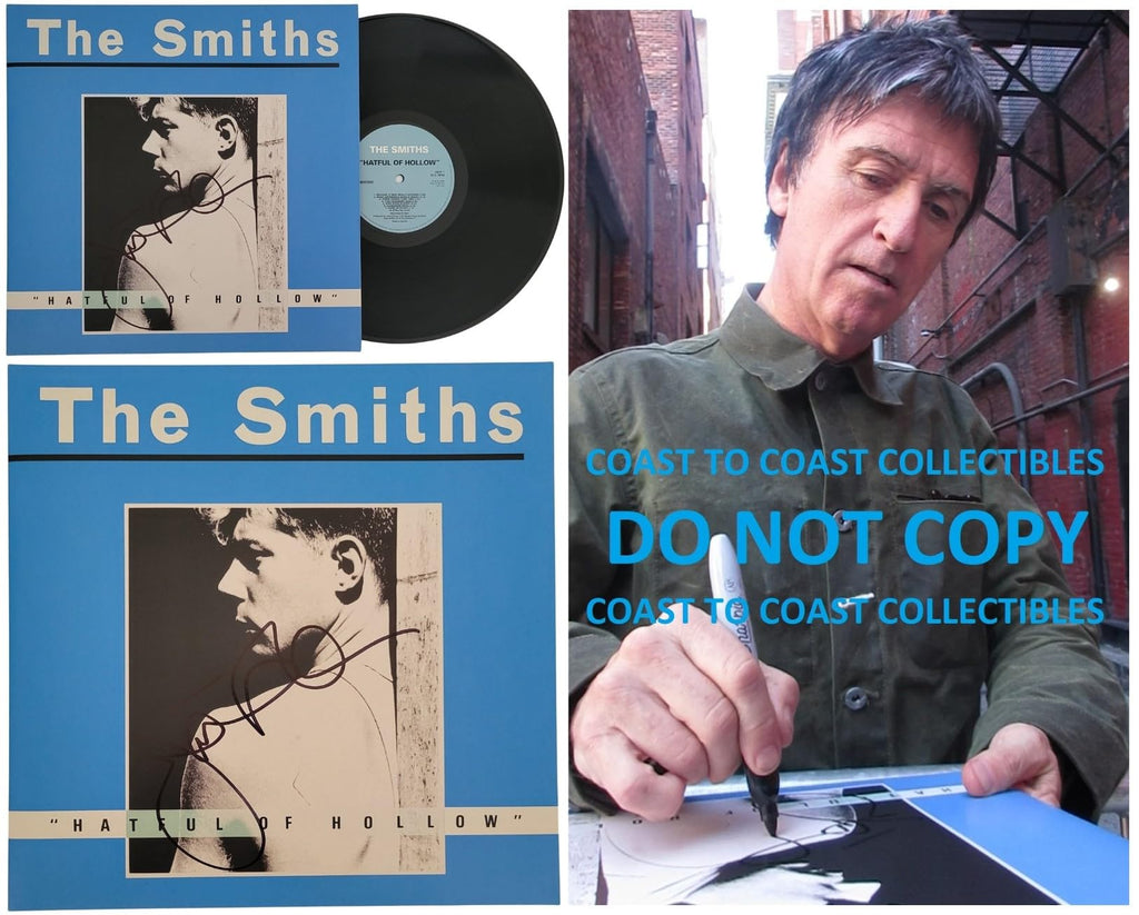 Johnny Marr Signed The Smiths Hatful of Hollow Album COA Proof Autographed Vinyl Record