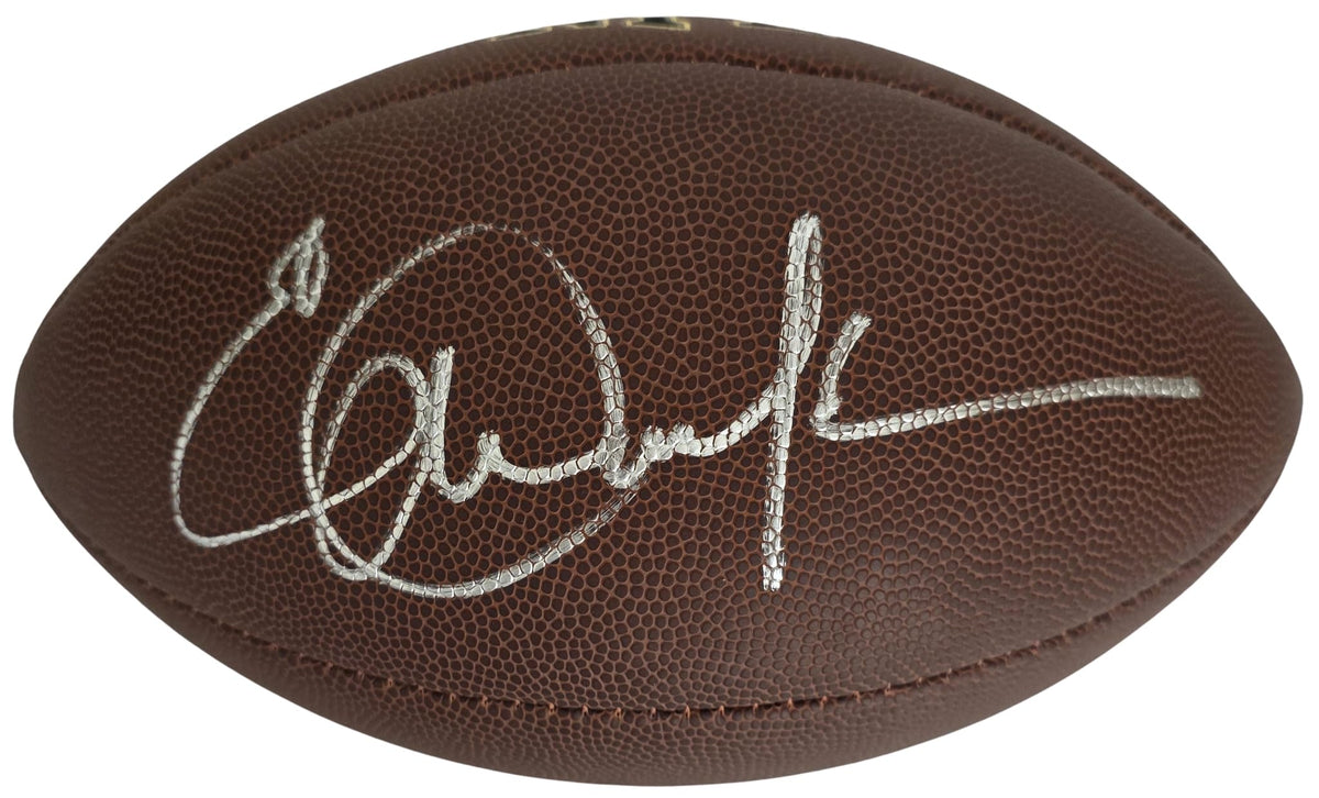 Eric Dickerson Signed Football COA Proof Autographed Los Angeles Rams Colts Raiders