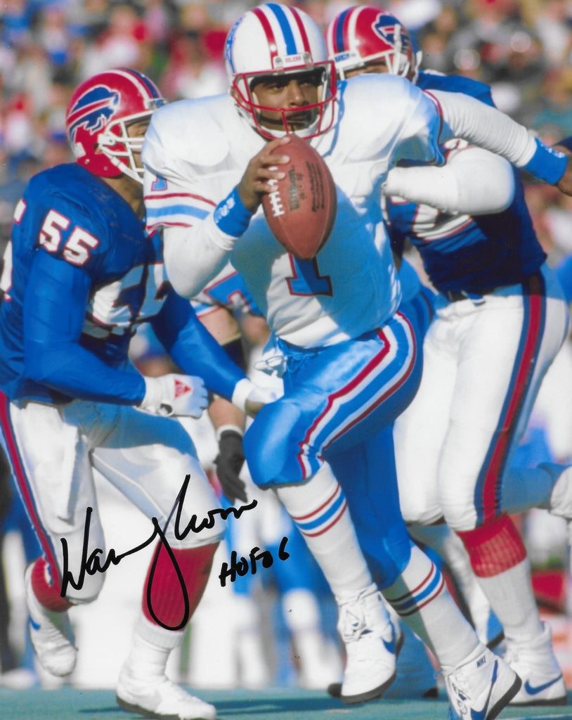 Warren Moon Signed 8x10 Photo COA Proof Autographed Houston Oilers Football.