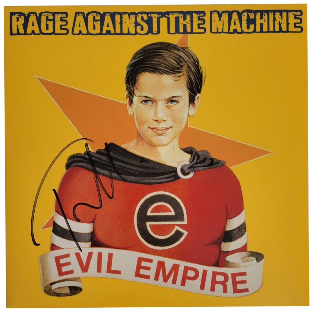 Tom Morello Signed Rage Against the Machine Evil Empire Album Proof Vinyl Record Autographed