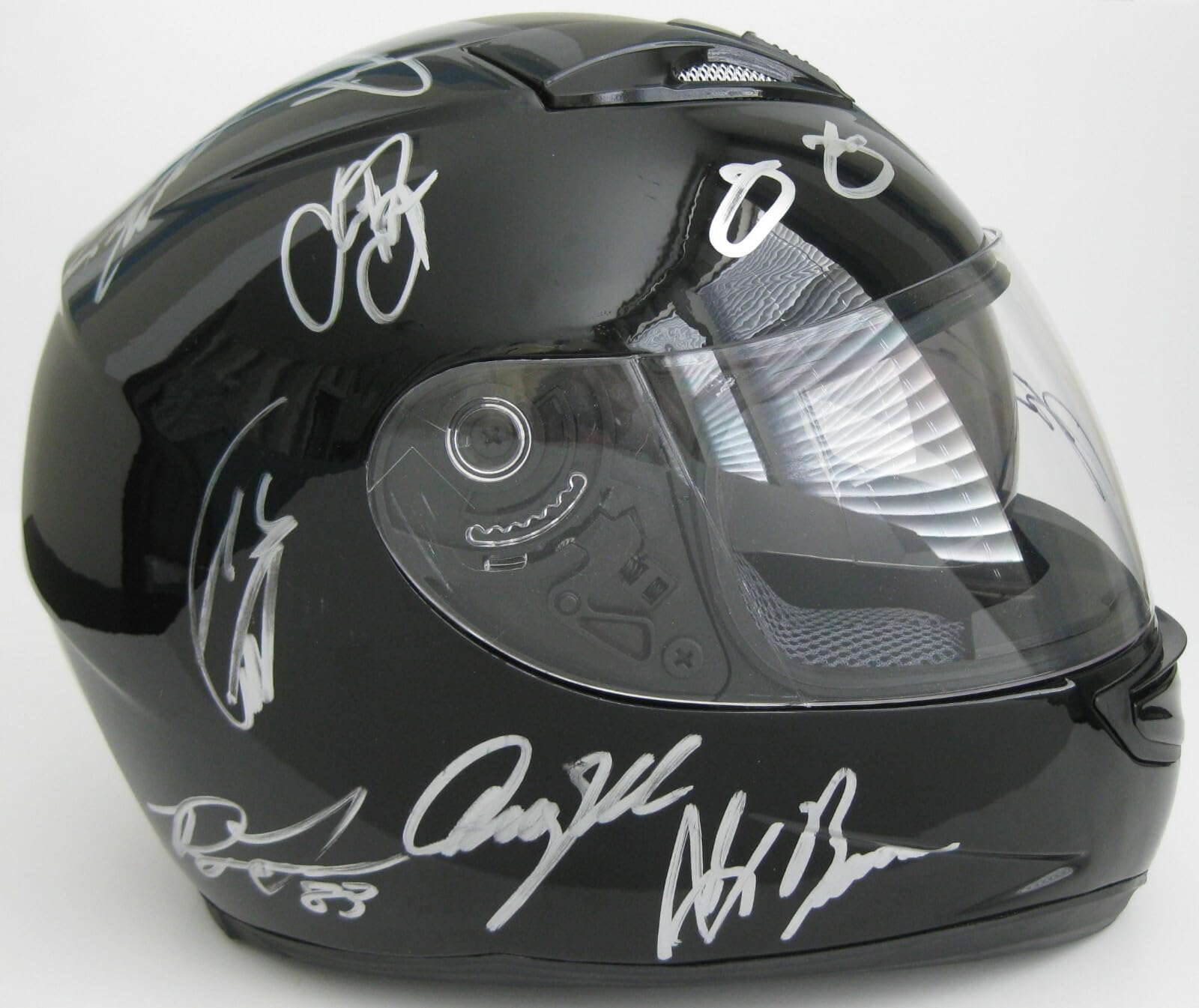 Jeff Gordan Jimmie Johnson plus lots more Signed Full Size Helmet COA Proof Autographed Nascar Drivers