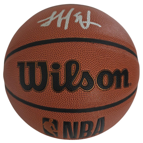 Yang Hansen Signed Basketball COA Proof Autographed Portland Trail Blazers