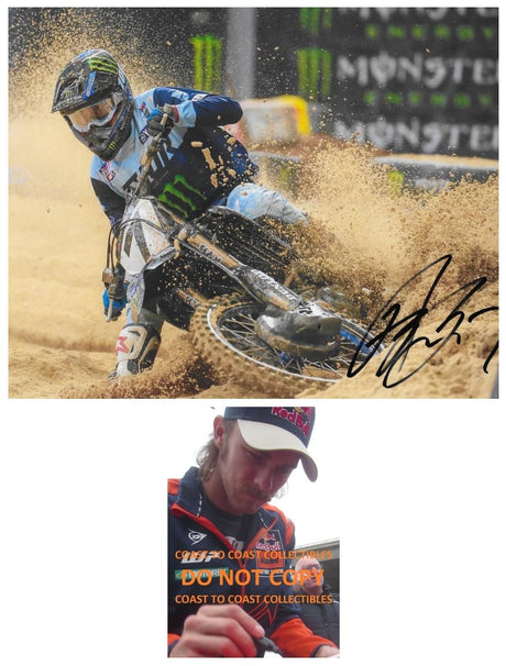Aaron Plessinger Signed 8x10 Photo COA Proof Autographed Supercross Motocross Rider..