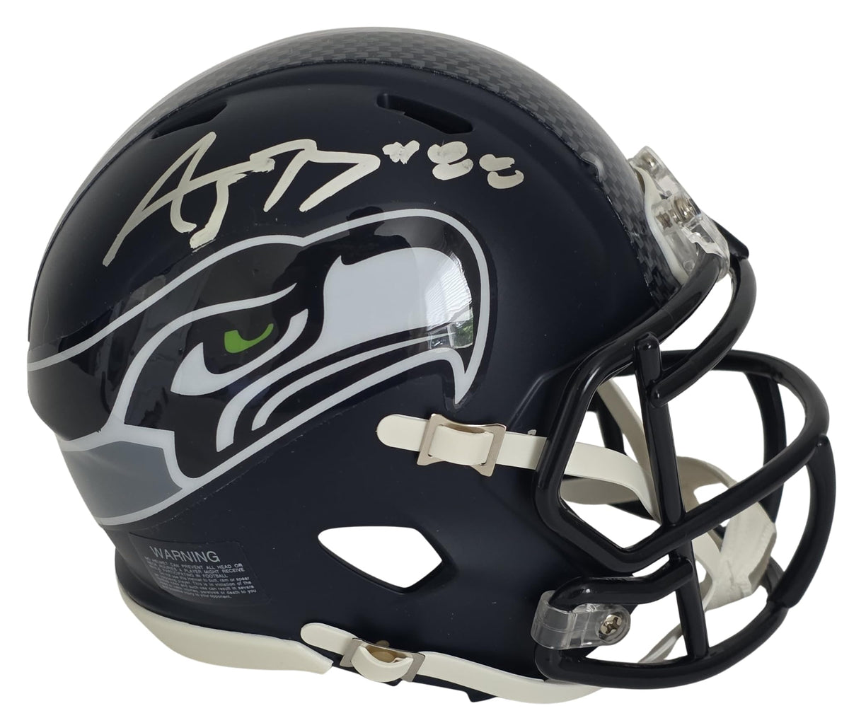 AJ Barner Signed Seattle Seahawks Mini Football Helmet Proof COA Autographed