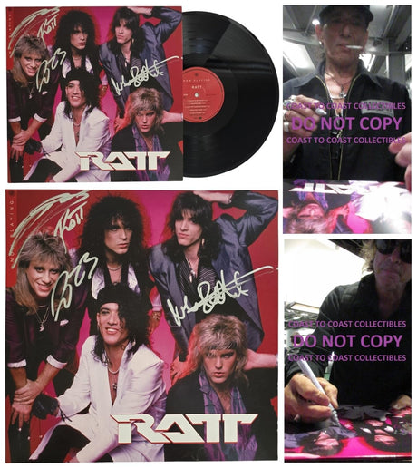 Stephen Pearcy Warren DeMartini Signed Ratt Now Playing Album Proof Autographed Vinyl Record