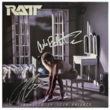 Stephen Pearcy Warren DeMartini Signed Ratt Invasion of Your Privacy Album COA Proof Autographed Vinyl Record
