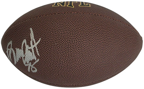 Bruce Smith Signed Football Proof COA Autographed Buffalo Bills Virginia Tech