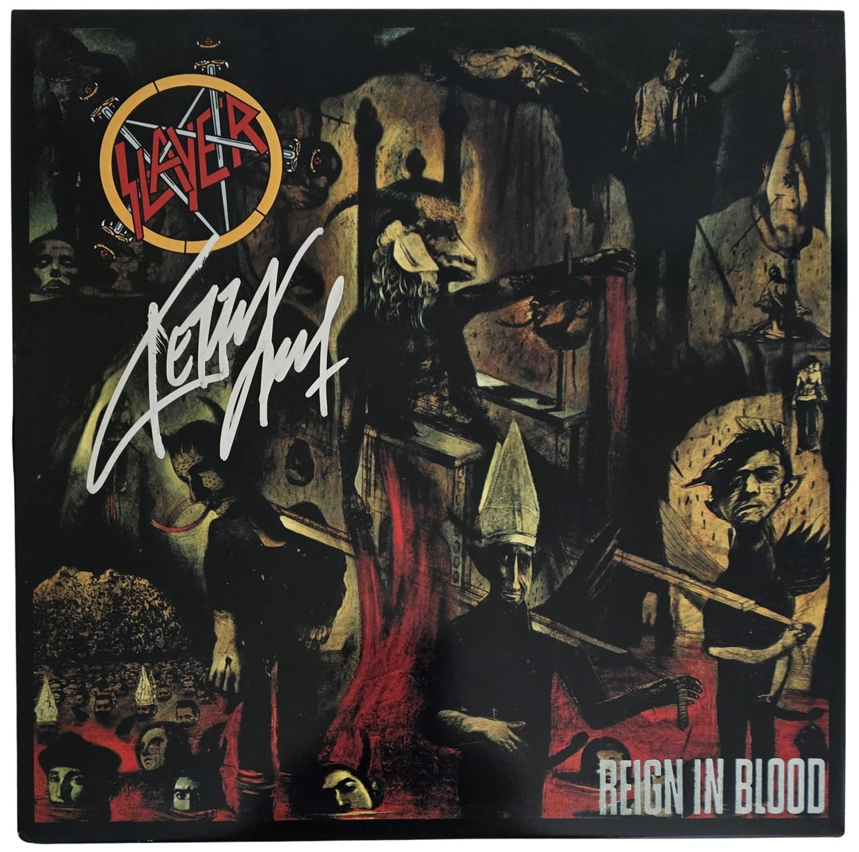 Kerry King Signed Slayer Reign in Blood Album COA Proof Autographed Vinyl Record