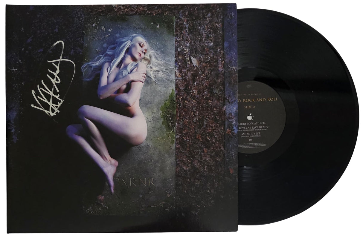 Taylor Momsen Signed The Pretty Reckless Death by Rock and Roll Album COA Proof Autographed Vinyl Record
