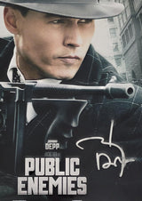 Johnny Depp Signed Public Enemies 12x18 Photo Poster COA Proof Autographed