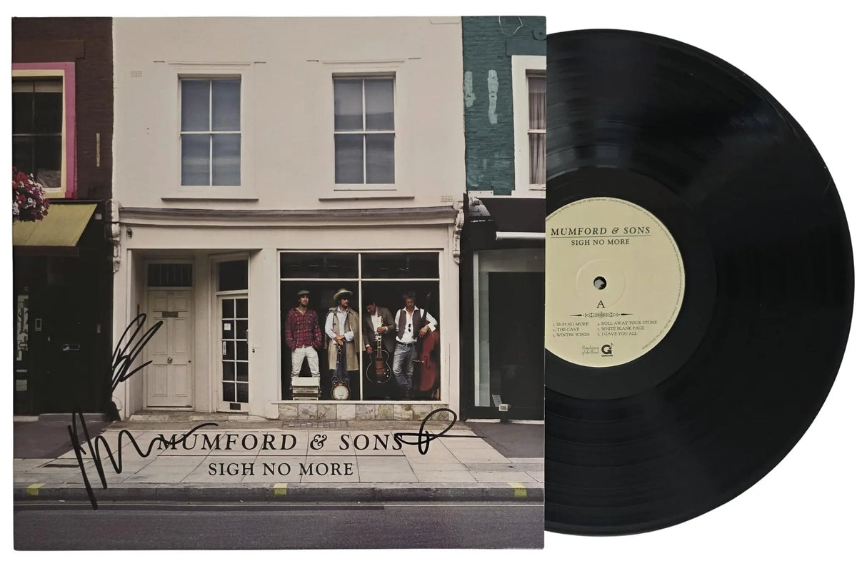 Mumford & Sons Signed Sigh No More Album Proof COA Autographed Vinyl Record