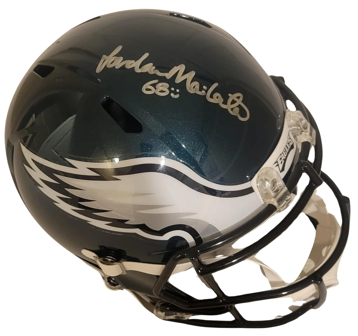 Jordan Mailata Signed Eagles Full Size Helmet COA Proof Autographed