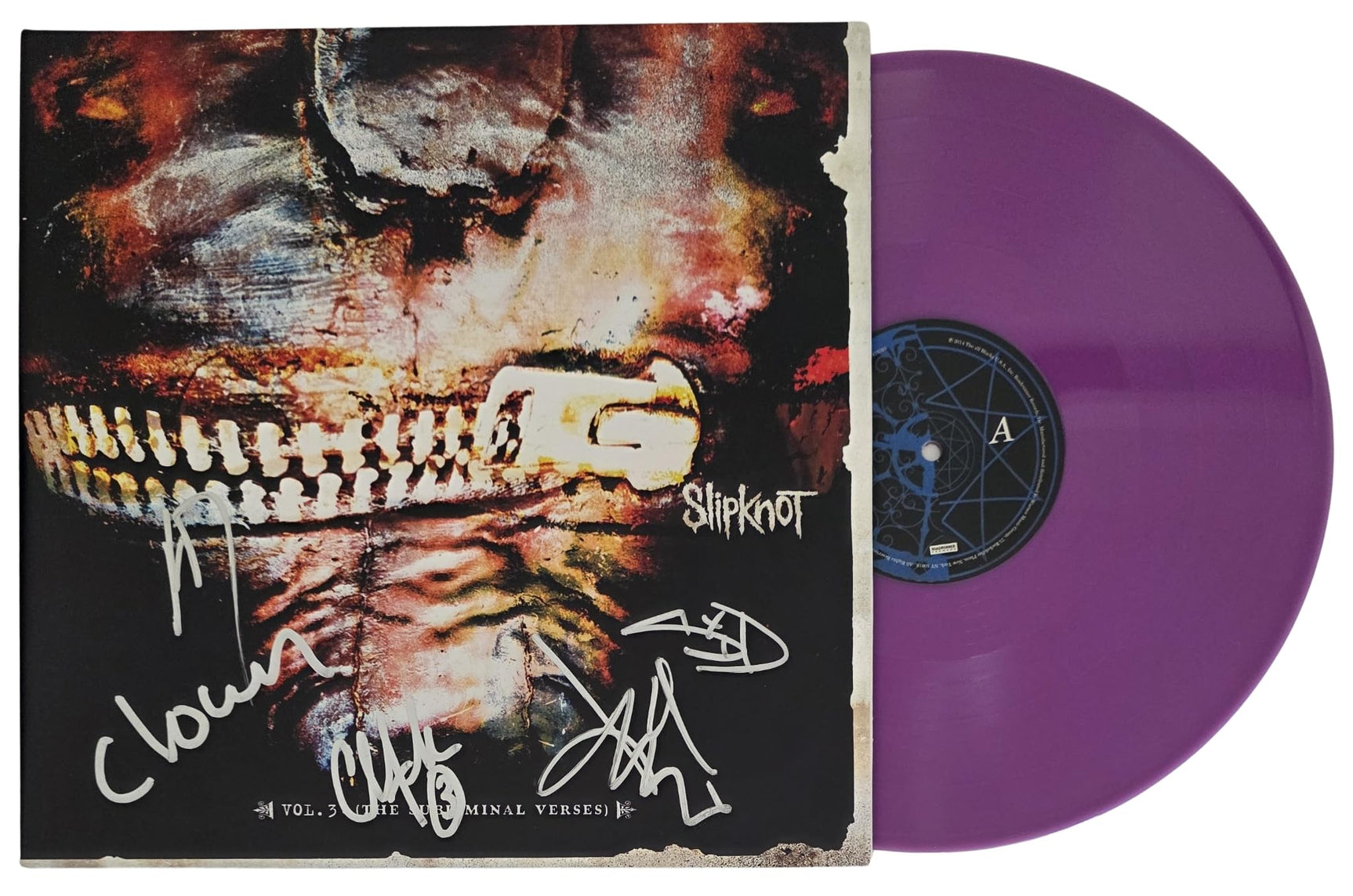Slipknot Metal Band Signed Vol.3 The Subliminal Verses Album COA Exact Proof Autographed Vinyl Record