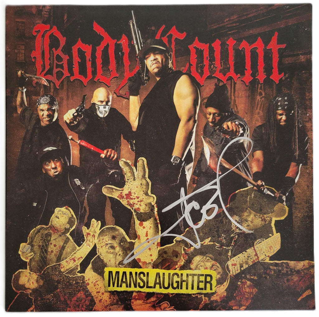 Ice T Signed Body Count Manslaughter Album COA Proof Autographed Vinyl Record STAR