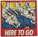 Devo Signed Here To Go Album COA Proof Autographed Vinyl Record Mark Mothersbaugh Gerald Casale Bob Mothersbaugh