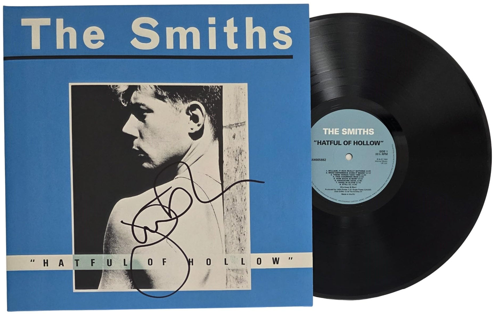 Johnny Marr Signed The Smiths Hatful of Hollow Album COA Proof Autographed Vinyl Record