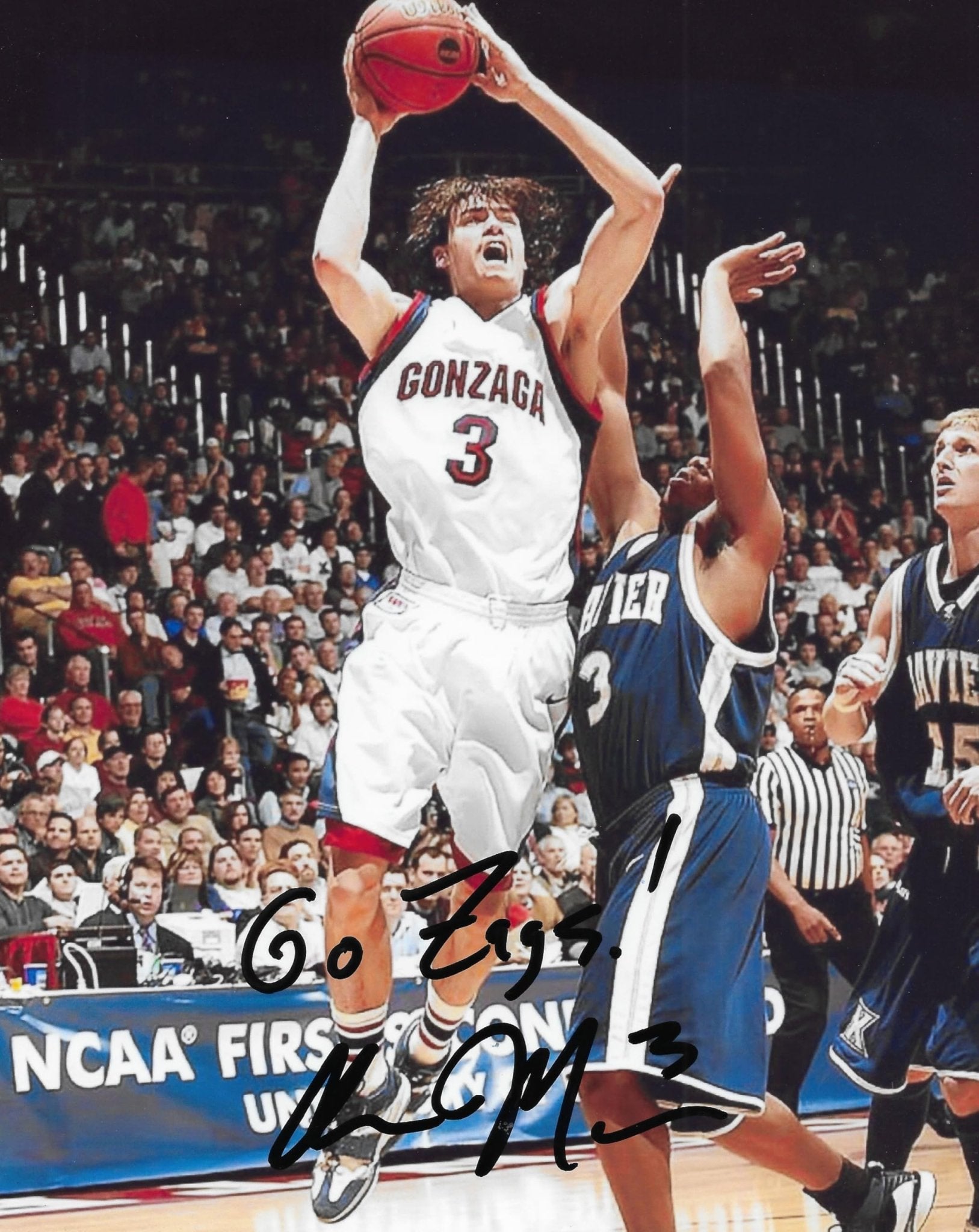 Adam Morrison Signed 8x10 Photo COA Proof Autographed Gonzaga Bulldogs basketball..