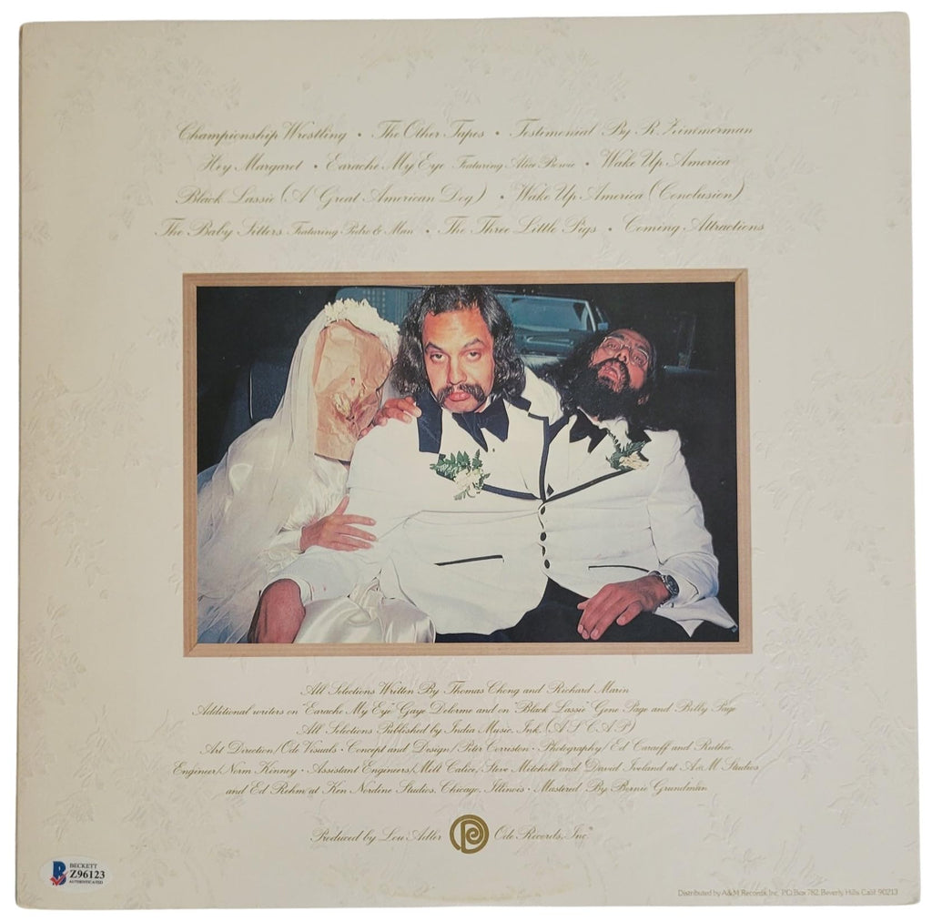 Cheech and Chong Signed Wedding Album Beckett COA Proof Autographed Vinyl Record