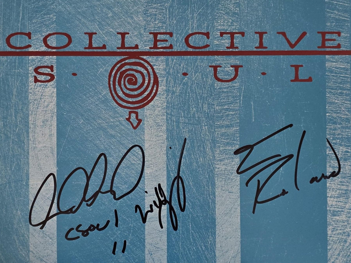 Collective Soul Band Signed Album COA Proof Autographed Vinyl Record Ed Roland Dean Roland Will Turpin