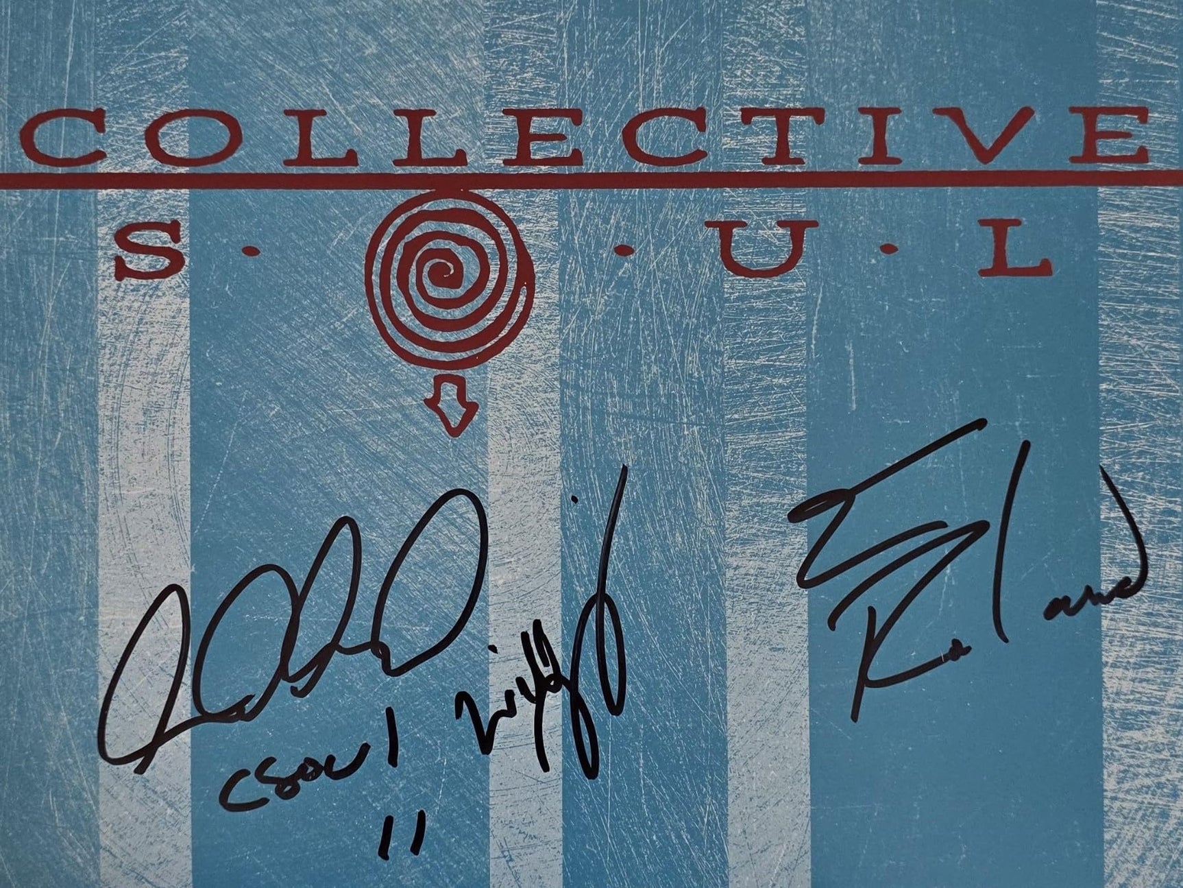 Collective Soul Band Signed Album COA Proof Autographed Vinyl Record Ed Roland Dean Roland Will Turpin