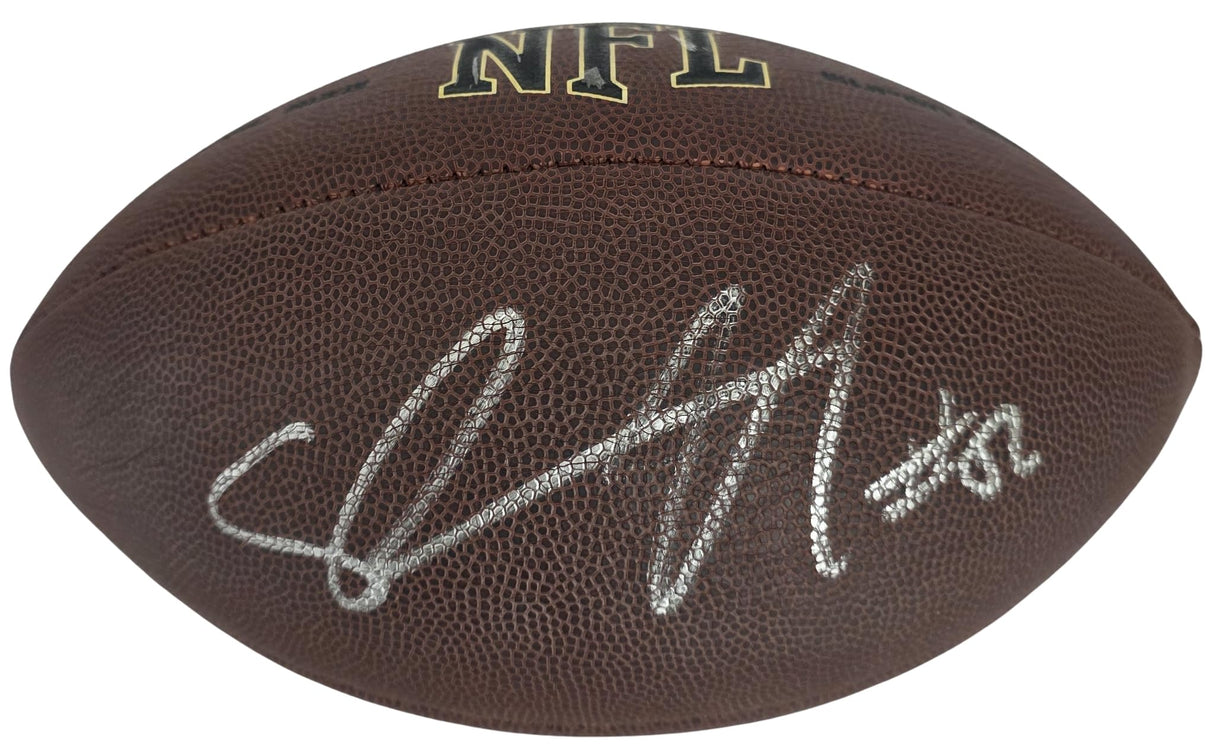 Shawne Merriman Signed Football COA Proof Autographed San Diego Chargers Maryland