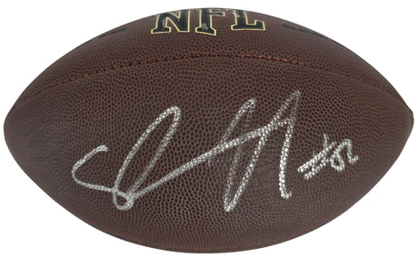 Shawne Merriman Signed Football COA Proof Autographed San Diego Chargers Maryland