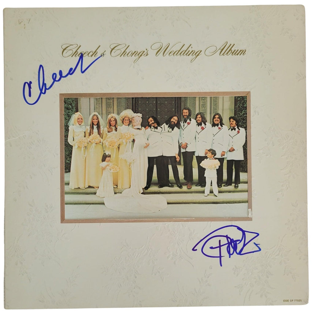 Cheech and Chong Signed Wedding Album Beckett COA Proof Autographed Vinyl Record