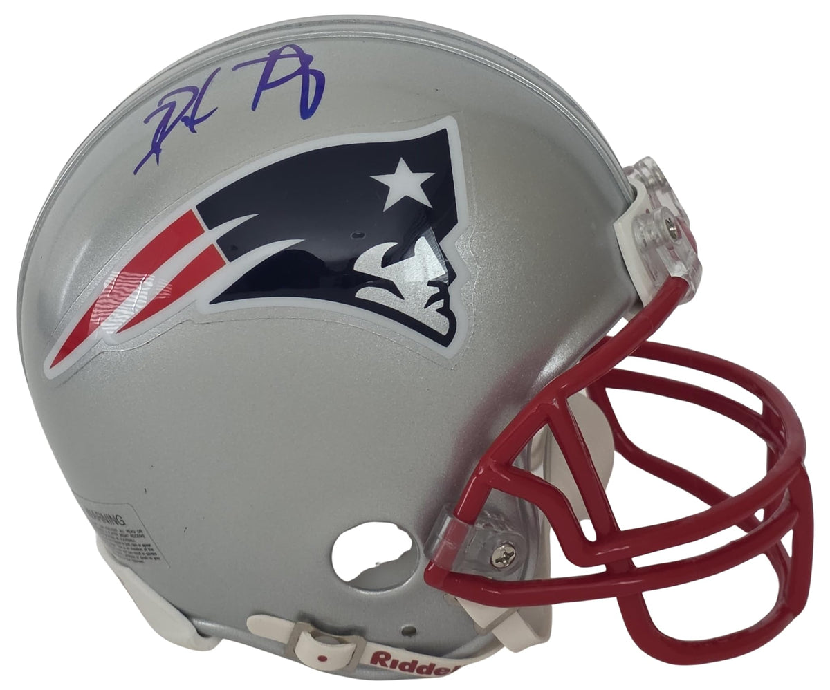 Dave Portnoy Signed Patriots Mini Football Helmet COA Proof Barstool Sports Autographed New England Pats