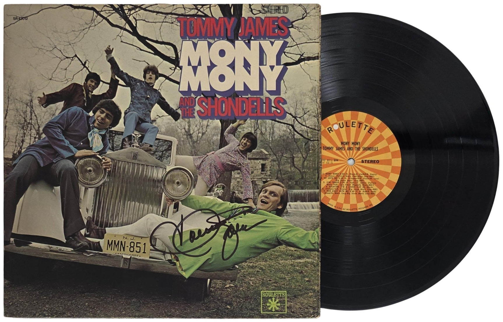 Tommy James Signed Mony Mony Album COA Exact Proof Autographed Vinyl Record